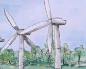 Student artwork from Michelle Johnston and Sally Goldrick, My Green Planet, 2022. Digital media - online.
