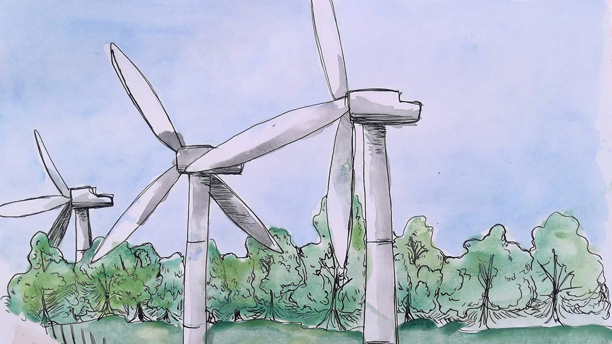 Student artwork from Michelle Johnston and Sally Goldrick, My Green Planet, 2022. Digital media - online.