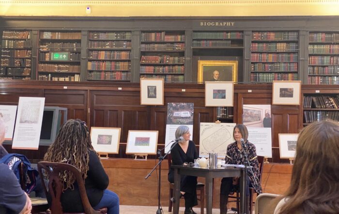 The Portico Library Manchester on 26 September 2022 for the public event Uncomfortable Conversations: Carrolup and the legacies of colonisation a conversation between Michelle Broun and Zandra Yeaman